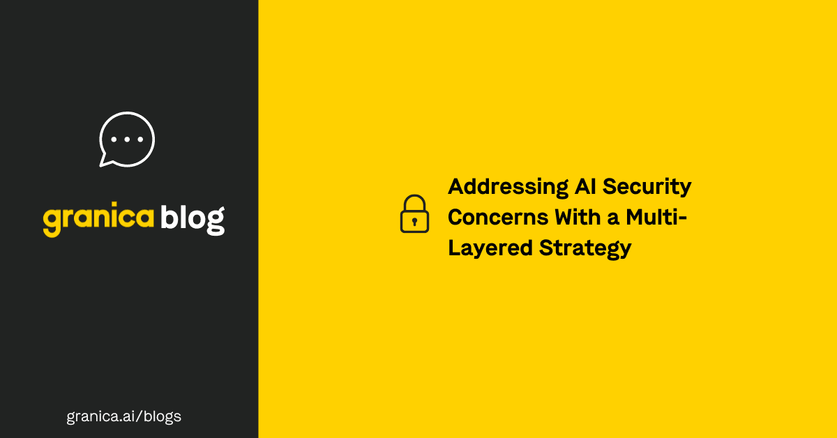 Addressing AI security concerns with a multi-layered strategy