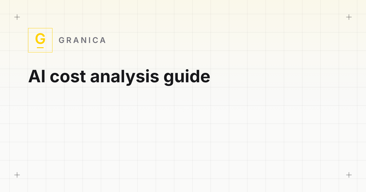 AI cost analysis guide